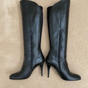 Stuart Weitzman black Nappa leather knee boots -- like new